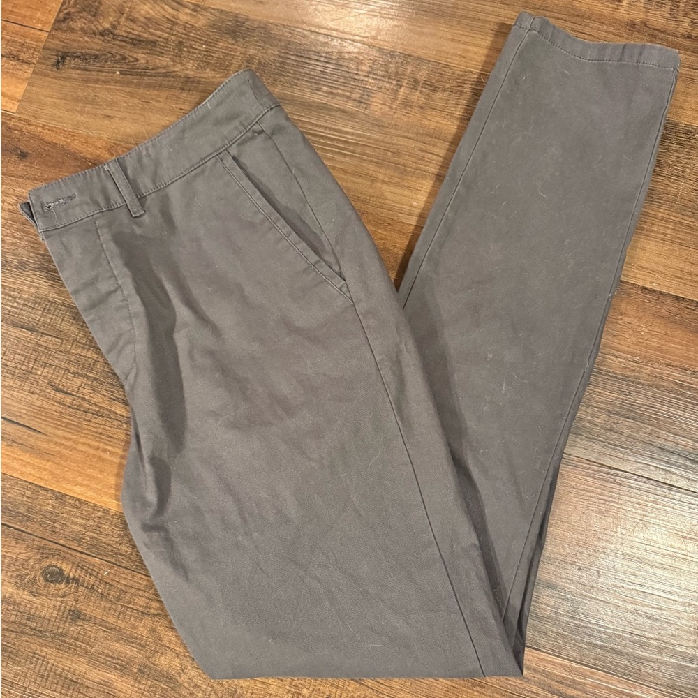 ASOS Pants Men’s 33x32 Charcoal Slim Fit Chino Casual Button Fly Pockets